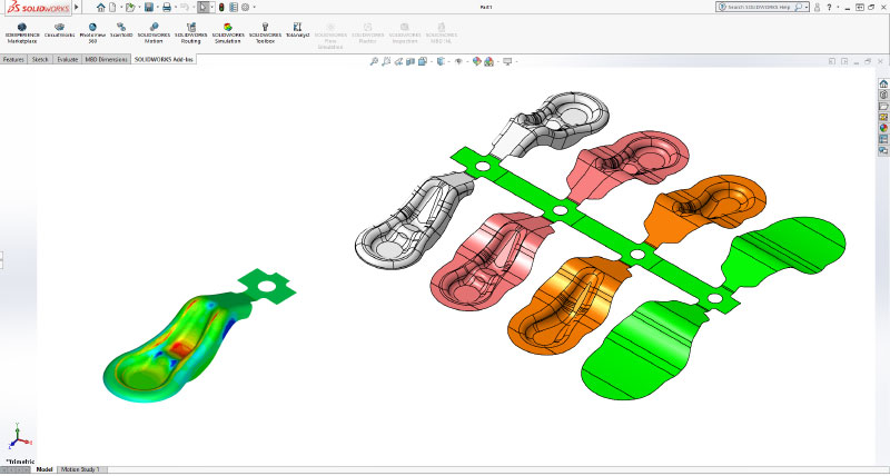 Sheet metal forming simulation